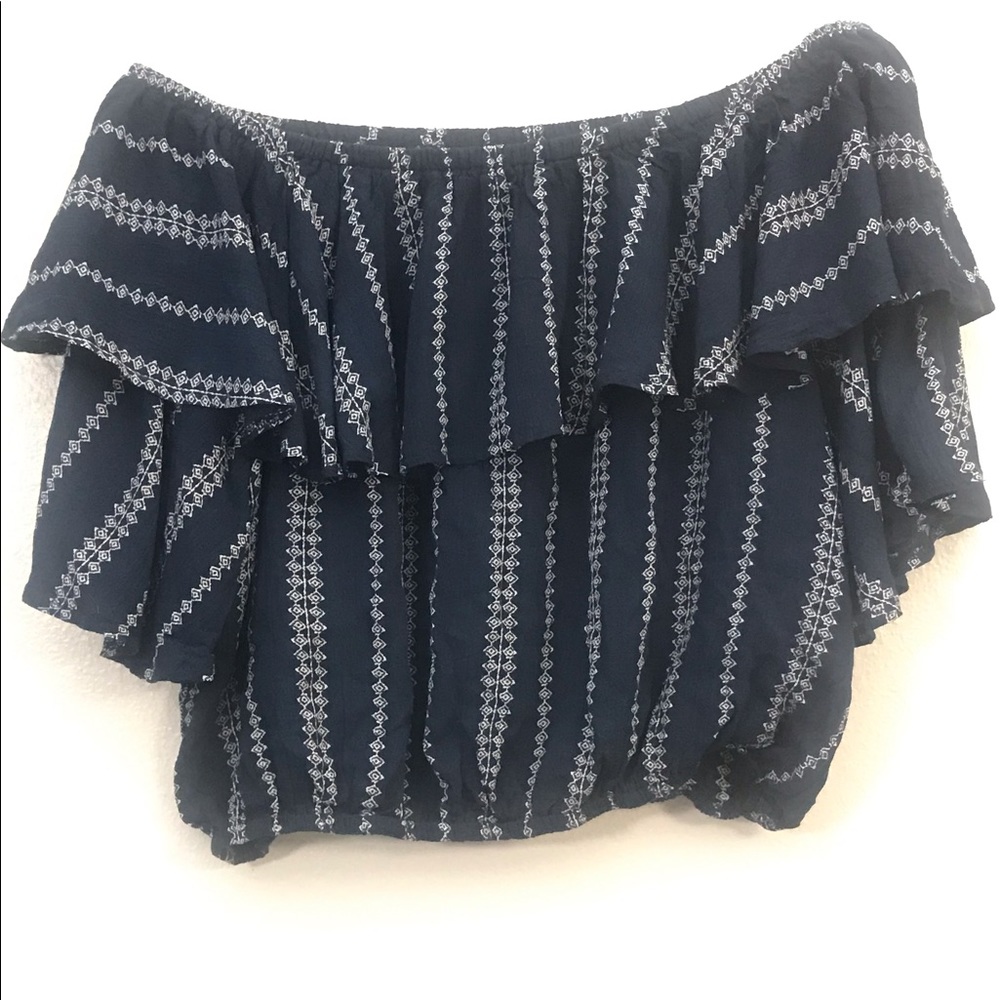 Off the shoulder cropped top